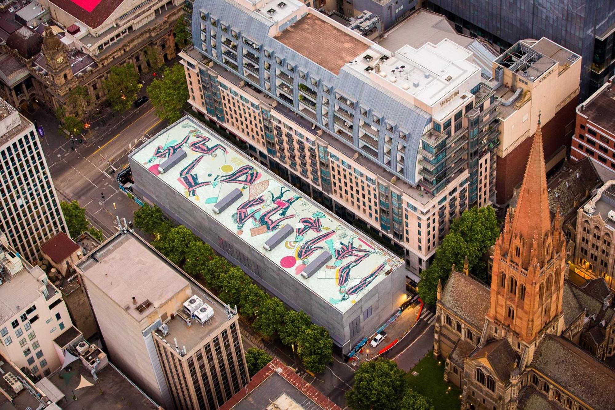 The Westin Melbourne Hotel Kültér fotó The rooftop of the Melbourne Museum